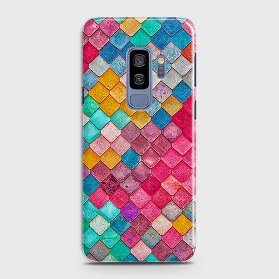 Samsung Galaxy S9 Plus Cover - Chic Colorful Mermaid Printed Hard Case with Life Time Colors Guarantee ( Fast Delivery )