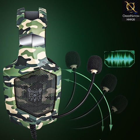 ONIKUMA K8 Wired Stereo Gaming Headphones With Mic LED Lights ( Not Wireless/Bluetooth )
