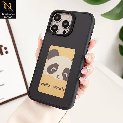 iPhone 14 Pro Max Cover - Black - New Tecnology Four-Color E-ink Screen NFC DIY Phone Case