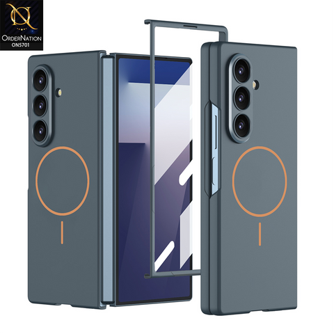 Samsung Galaxy Z Fold 7 Cover - Green - New Premium Quality Pc Shell Case With Sepaarte Tempered Film Designed By GKK