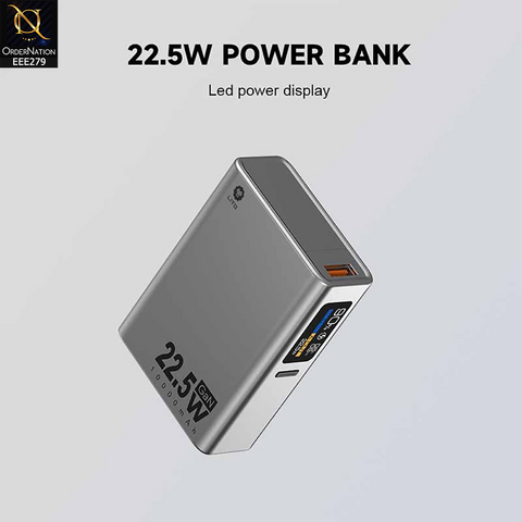LITO POWER BANK (22.5W) Super Fast Charging 10000mah Power Bank - Black