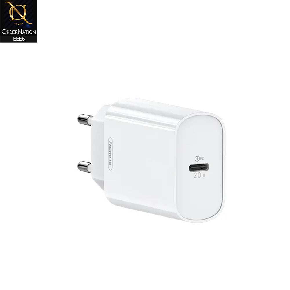 REMAX Jane Series 20W USB-C / Type-C PD QC Fast Charger (RP-U70) - Whi ...