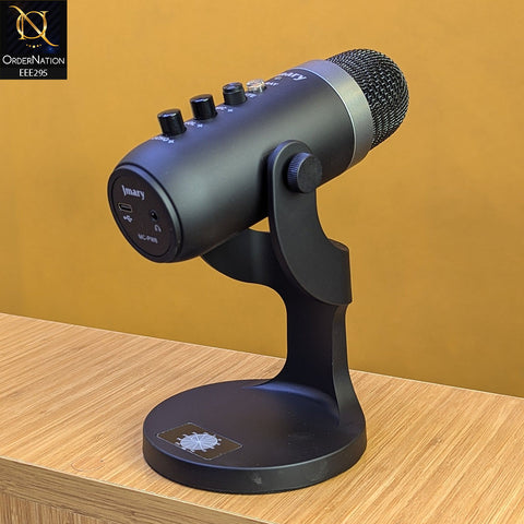 Jmary MC-PW8 Professional Usb Microphone For Podcasting, Gaming, Streaming, Recordings With Noise Reduction - Black