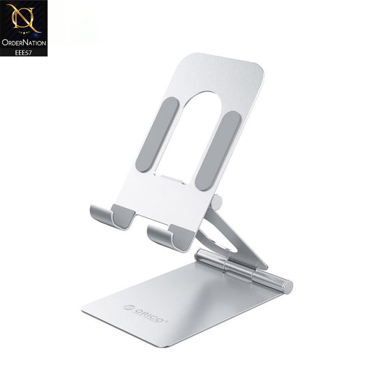 ORICO LST-S1 Mobile Phone Holder Adjustable Foldable Metal Desktop Stand - Silver