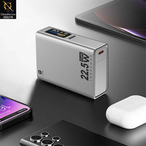LITO POWER BANK (22.5W) Super Fast Charging 10000mah Power Bank - Black