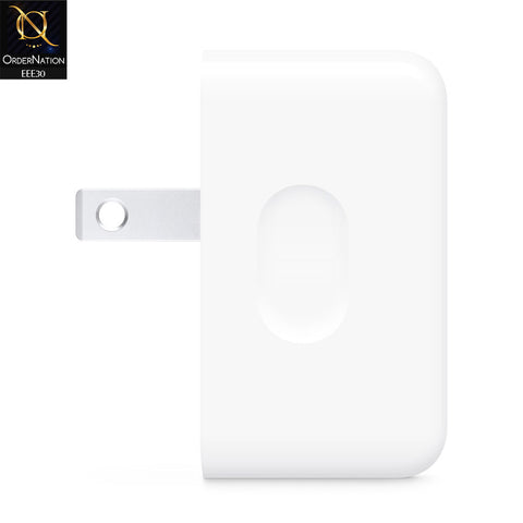 IOS Devices Charger 35W DUAL USB-C+C PORT POWER ADAPTER - White