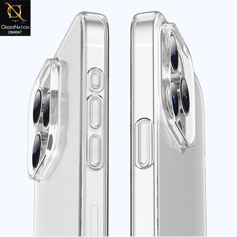 iPhone 15 Pro Cover - Transparent- Imported Crystal Clear Tpu Soft Silicon Case
