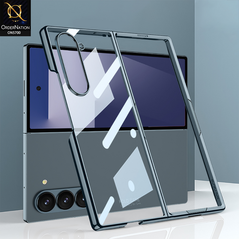 Samsung Galaxy Z Fold 7 Cover - Gray - New Premium Quality Pc Shell Case With Sepaarte Tempered Film Designed By GKK