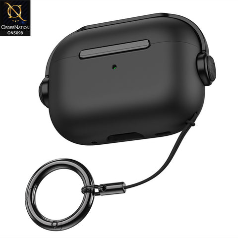 Apple Airpods 3rd Gen 2021 Cover - Black - Trendy Secure Lock Music Headset Earphone Protective Case Compatible with Airpods 3rd Gen 2021