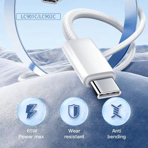 LDNIO LC901c 65W Type-c To Type-c 1meter Fast Charging Data Cable