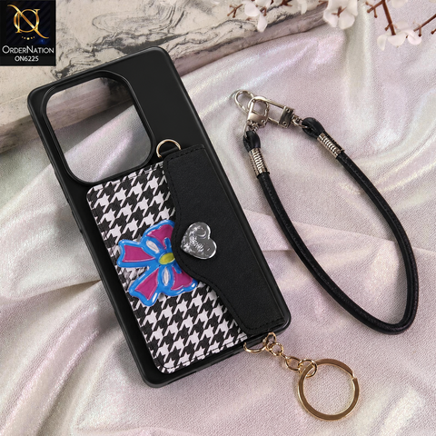 Infinix Note 50 Pro 4G Cover - Black - New & Luxury Elegant Phone Case with Wallet Pocket & Shoulder Strap