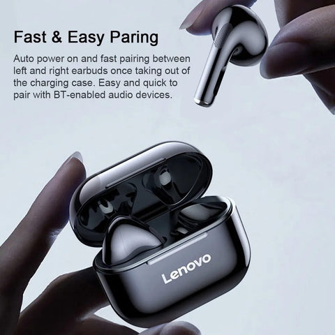 LP40 Pro TWS Earphones BT 5.1 Noise Reduction Touch Control 250mAh - Black