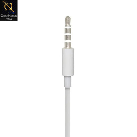 Gionee Half-In-Ear Wired Earphones 3.5mm Jack with Microphone – White