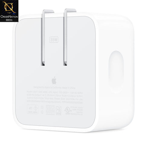 35W Dual USB-C Power Adapter A2244 - White