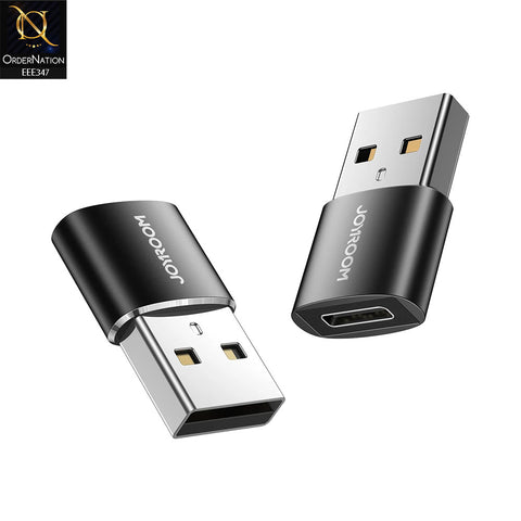 Joyroom S-H152 USB Male To Type-C Female Adapter 2Pcs - Black