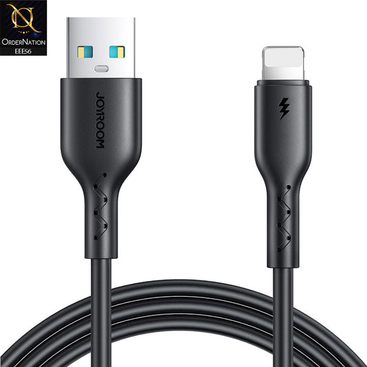 JOYROOM SA26 Flash Charge Series 3A USB-A to Lightning Fast Charging Data Cable, Cable Length:1m - Black