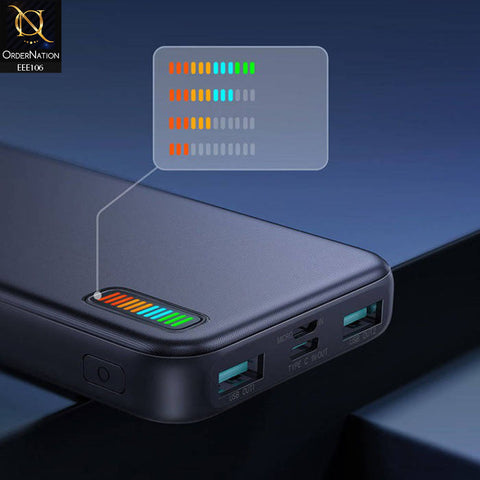 Joyroom JR-QP194 Dazzling Series 10000mah 22.5W Fast Charging Power Bank - Black