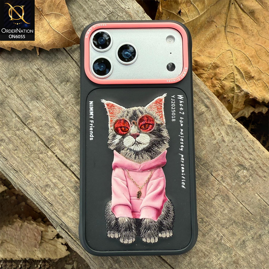 iPhone 17 Pro Max Cover - Design 10 - Nimmy Design Shockproof Phone Case with Embroidery Anti Slip Scratch Resistant Protective Cover