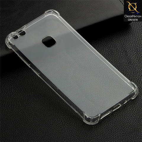 Huawei P10 Lit Cover - Soft 4D Design Shockproof Silicone Transparent Clear Case