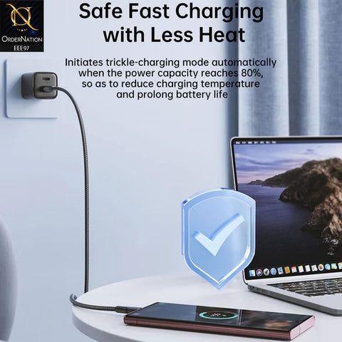 Joyroom S-UC027A11 Surpass Series 3A USB-A to Type-C Fast Charging 1.2M Data Cable - Black