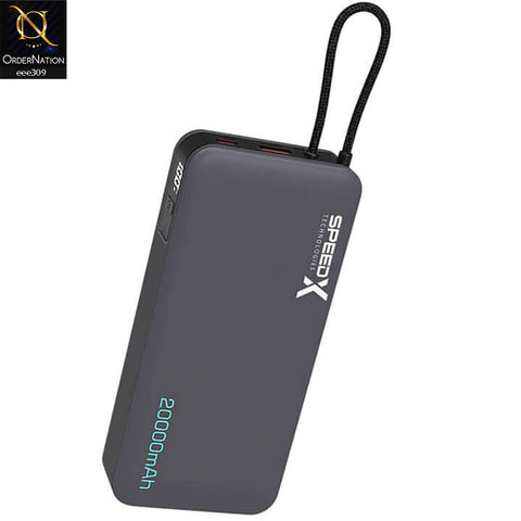 Speedx 22.5W 20000 mAh Fast Charging Power Bank SP-S285 - Black