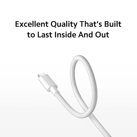 Xiaomi 6A Braided USB-C to USB-C Cable (1m) - White