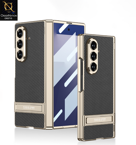 Samsung Galaxy Z Fold 7 Cover - Black - New Premium Quality Pc Shell Case Textured And Metal Camera Protection Options Designed By GKK
