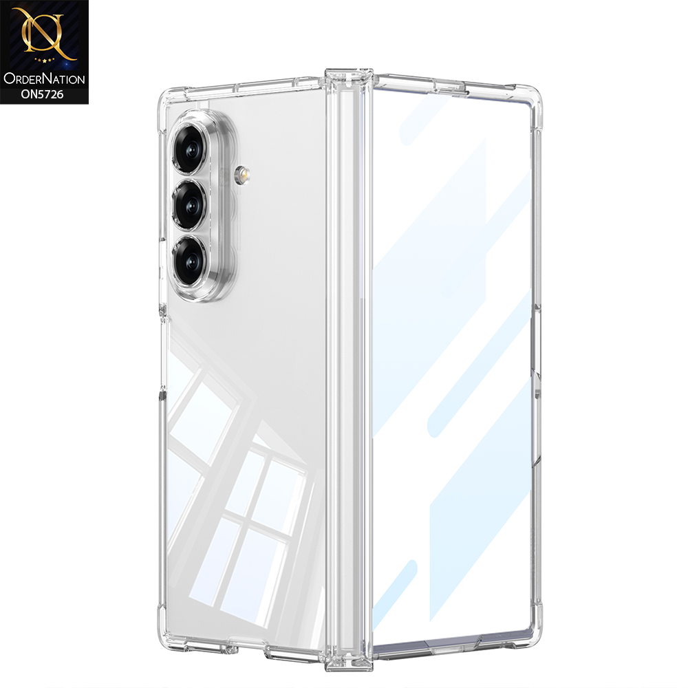 Samsung Galaxy Z Fold 7 Cover - Transparent - New Premium Quality Pc Clear Shell Case Designed By GKK