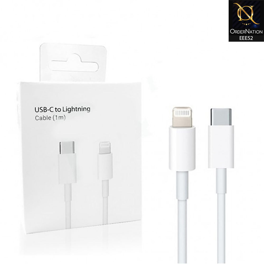 USB-C to Lightning Cable 1m – White