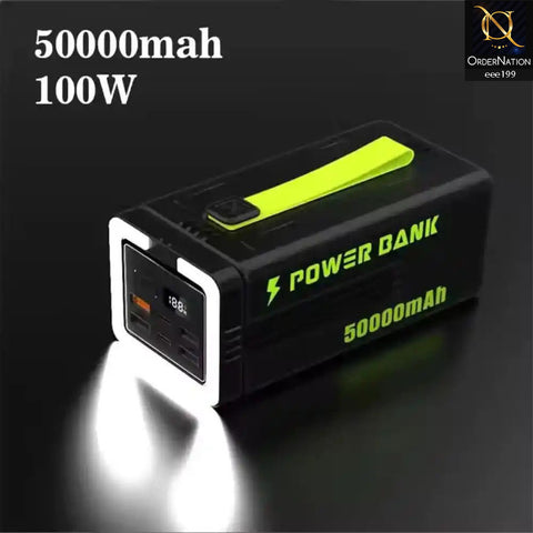 Faxite Y50 50000mAh Multifunctional Portable Power Station Power Bank - Black