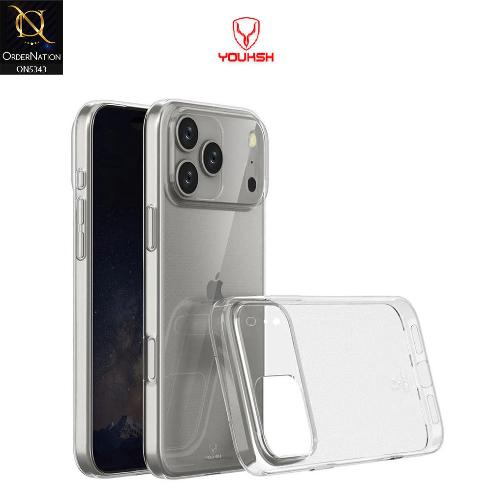 iPhone 17 Pro Cover - Transparent - Youksh Clear Soft TPU Case