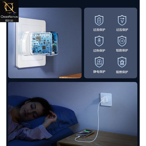 JOYROOM JR-TCF20 PD20W Type-C Fast Charger UK - White