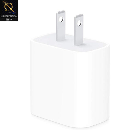 White - 20W USB Type-C to C Power Adapter