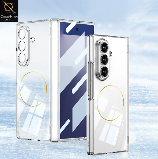 Samsung Galaxy Z Fold 7 Cover - Transparent - New Premium Quality Pc Clear Shell Case Designed By GKK