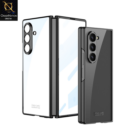 Samsung Galaxy Z Fold 7 Cover - Black - New Premium Quality Pc Clear  Shell Case Designed By GKK