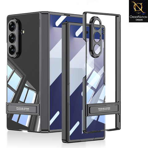 Samsung Galaxy Z Fold 7 Cover - Gray - New Premium Quality Slim Case With Integrated Bracket Designed By GKK