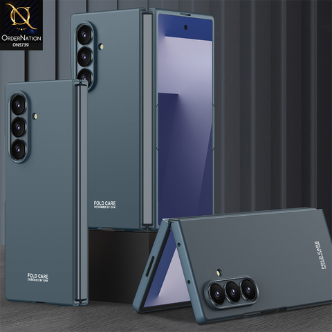 Samsung Galaxy Z Fold 7 Cover - Green - New Premium Quality Pc Slim  Shell Case With Separate Bracket Film Designed By GKK