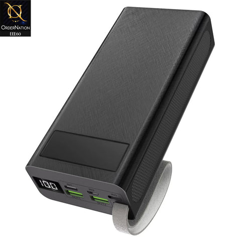 ASPOR A306 30000mAh Power Bank LCD Display 22.5W and 20W PD - Black
