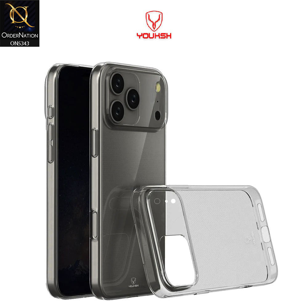 iPhone 17 Pro Cover - Black - Youksh Clear Soft TPU Case