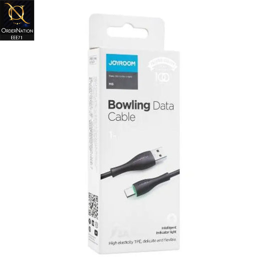 Joyroom M8 3A PD Fast Charging Type-C 1M Bowling Data Cable - Black