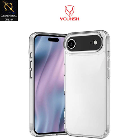 iPhone 17 Air Cover - Transparent - HD Clear Acrylic Soft Borders Protective Case
