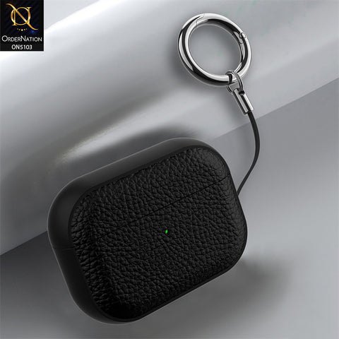 Apple Airpods 3rd Gen 2021 Cover - Orange - New Style Premium Leather Texture ShockProof Protective Case Compatible with Airpods 3rd Gen 2021