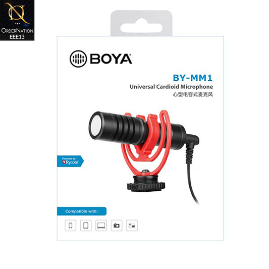 BOYA BY-MM1 Universal Cardioid Microphone - Black