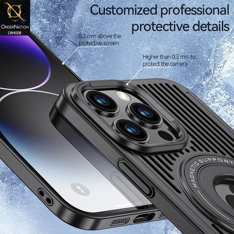 iPhone 14 Pro Cover - Black - Cocosini brand Magnetic Shell phone case