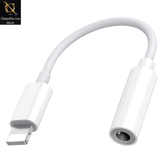 Lightning 8 Pin to 3.5mm Headphone Jack Adapter JH-001 – White