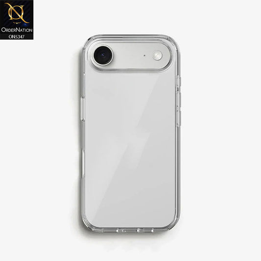 iPhone 17 Air Cover - Transparent - HD Clear Acrylic Soft Borders Protective Case