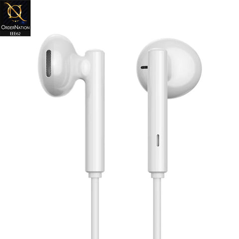 Joyroom JR-EC05 TYPE-C Series Half-In-Ear Wired Earphones – White