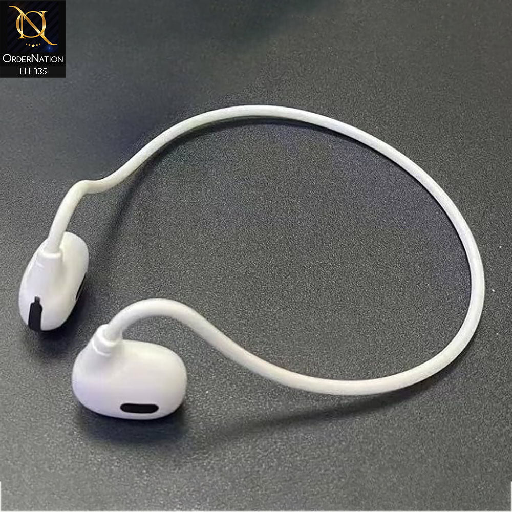 Pro Air Neck Hanging Wireless Earphone - White