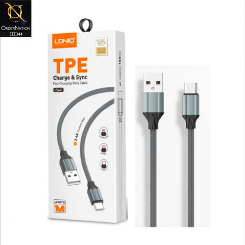 LDINO LS441 Ultra Durable 30W Fast Charging USB Cable for Mobile Devices USB Data Cable - Black