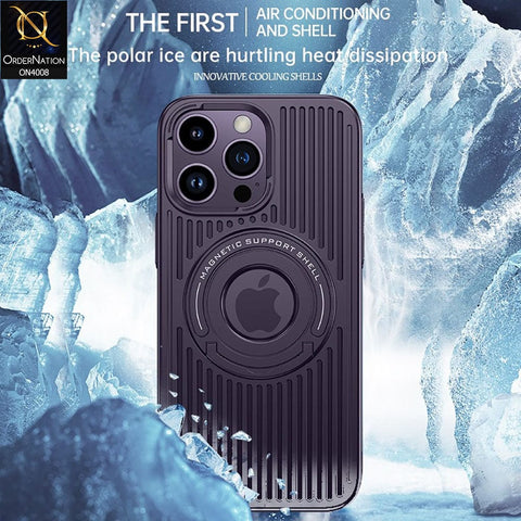 iPhone 14 Pro Max Cover - Purple - Cocosini brand Magnetic Shell phone case